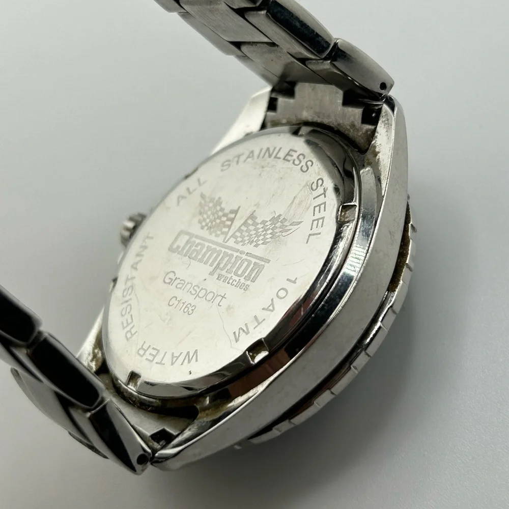 Vintage CHAMPION Sapphire Blue Dial Men's Quartz Watch #501